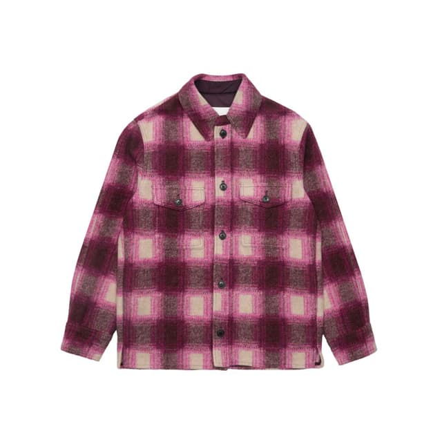 이자벨마랑 남성 KERVON 울 체크 셔츠 23AVE0052HA-A3D06H-40FA