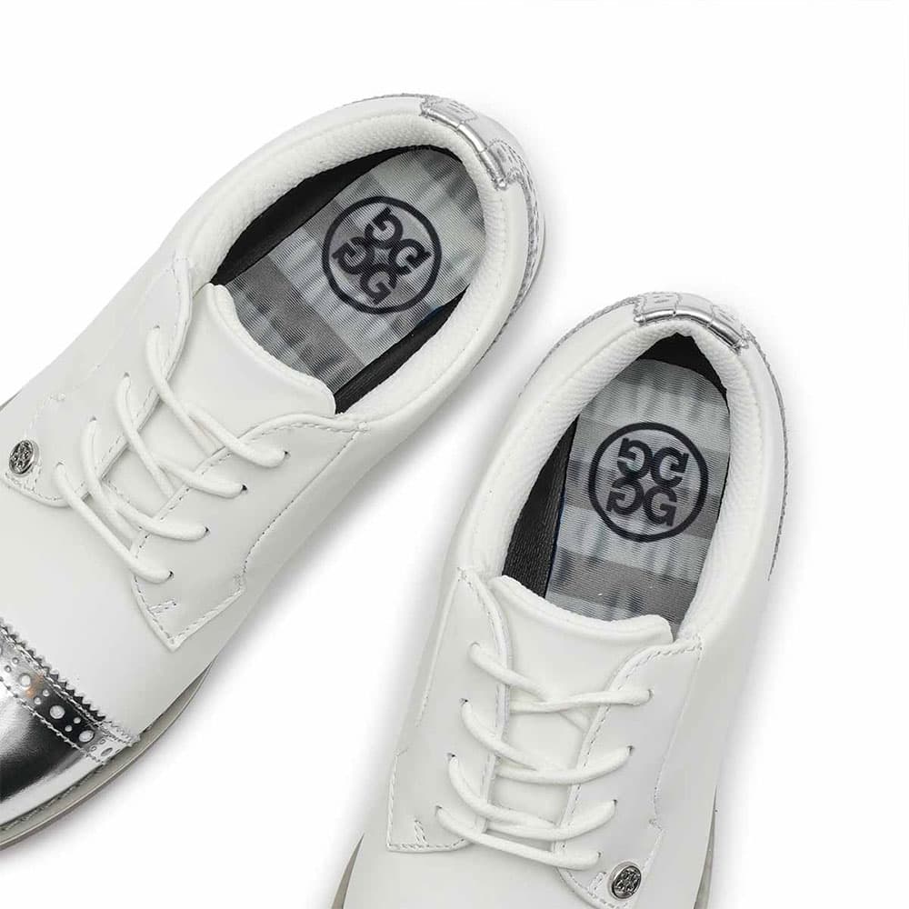 지포어 여성 캡 토 갤리벤터 골프화 화이트/실버 G4LC20EF04-S/SHK