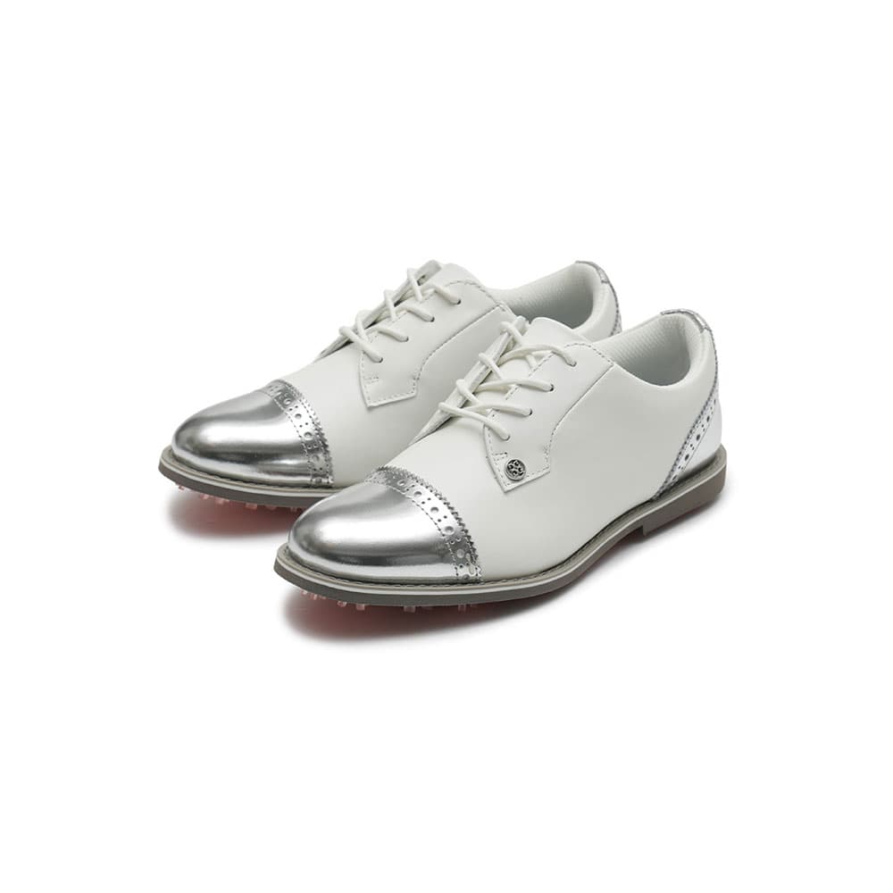 지포어 여성 캡 토 갤리벤터 골프화 화이트/실버 G4LC20EF04-S/SHK