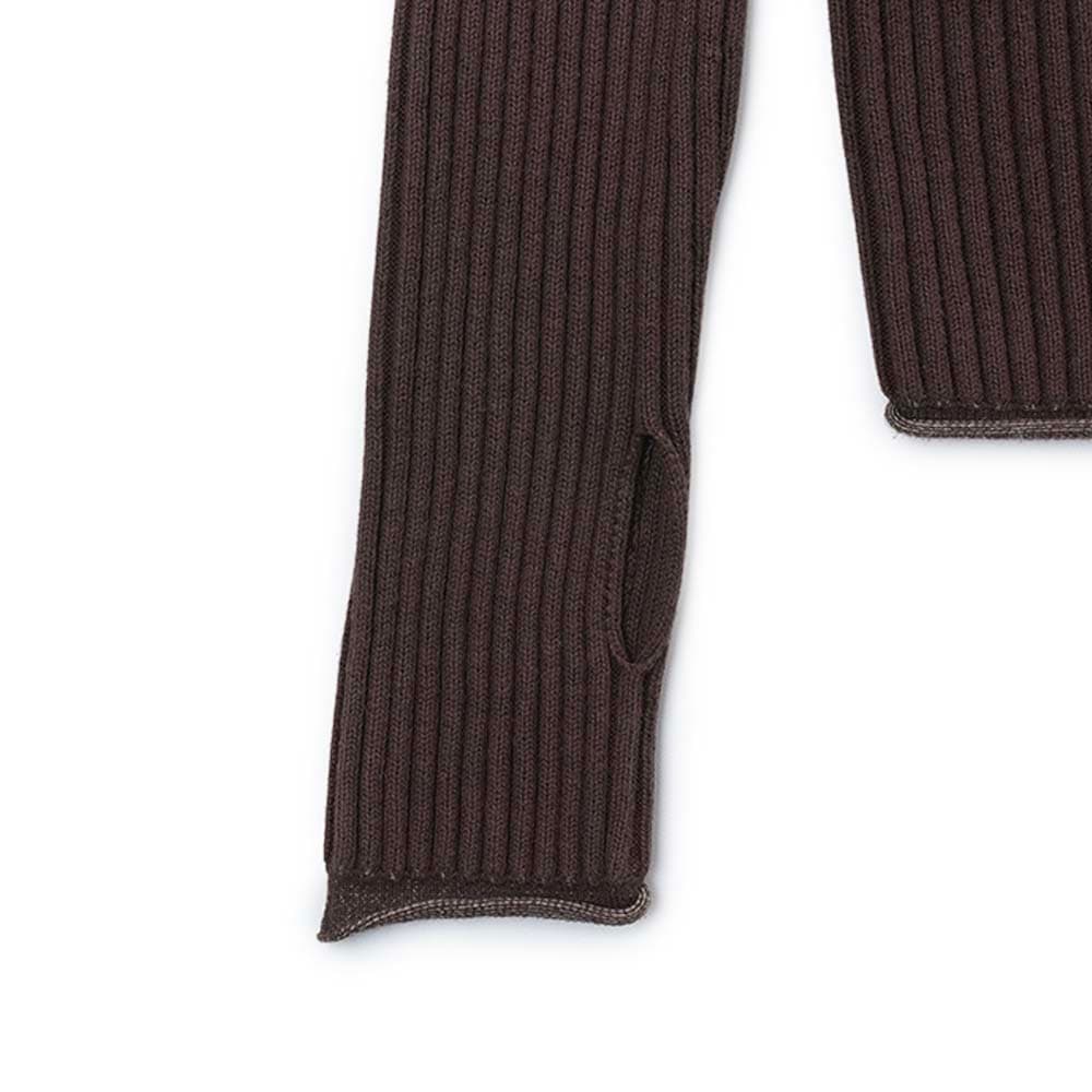 하우스오브써니 여성 VERONA 옴브레 집업 니트 멀티브라운 VOL2206