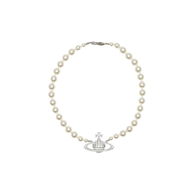 비비안웨스트우드 원로우 바스 릴리프 라지 진주 목걸이 63010106-02P104-CN