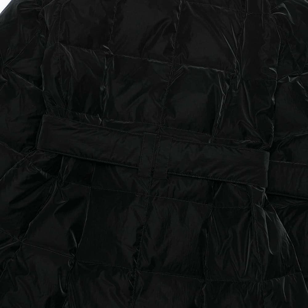 옌키옌키 패디드 트렌치코트 블랙 파우더 나일론 TC-POW-NY-BK