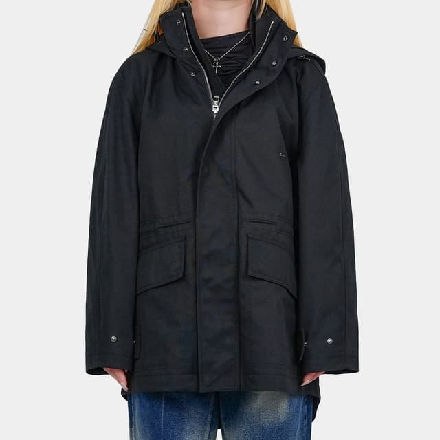 당일배송우영미 여성 후드 윈드브레이커 블랙 M241JP01941B