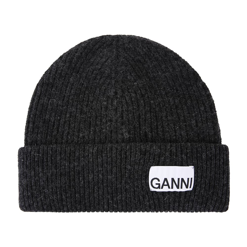 [국내/당일]25SS A5118 252 가니 울 립 니트 팬텀 블랙 비니