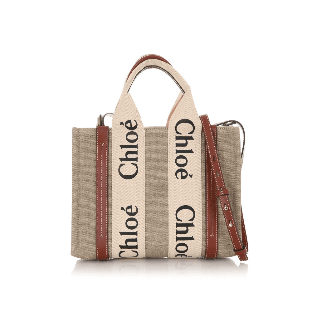 [국내/당일]25SS C22AS397I26 90U 끌로에 우디 화이트 브라운 스몰 토트백