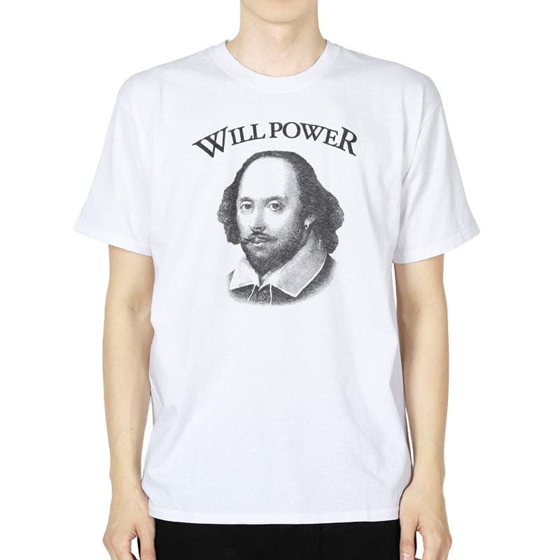 디몬트 와일드동키 남성 파워 프린팅 반팔(화이트) T-POWER