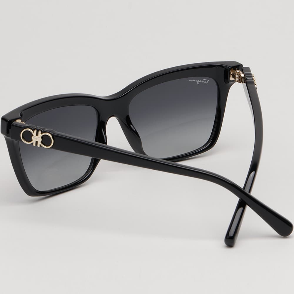 페라가모 선글라스 SF1027S 001 블랙 캣아이 사각 뿔테 명품