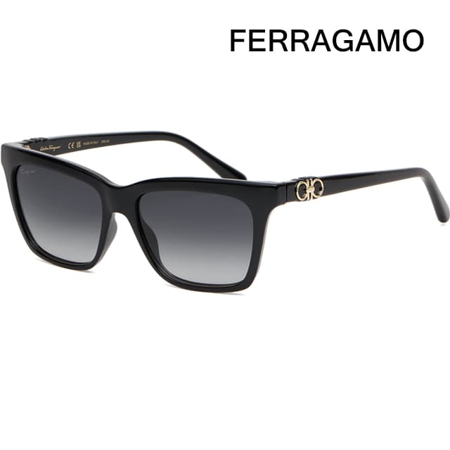 페라가모 선글라스 SF1027S 001 블랙 캣아이 사각 뿔테 명품