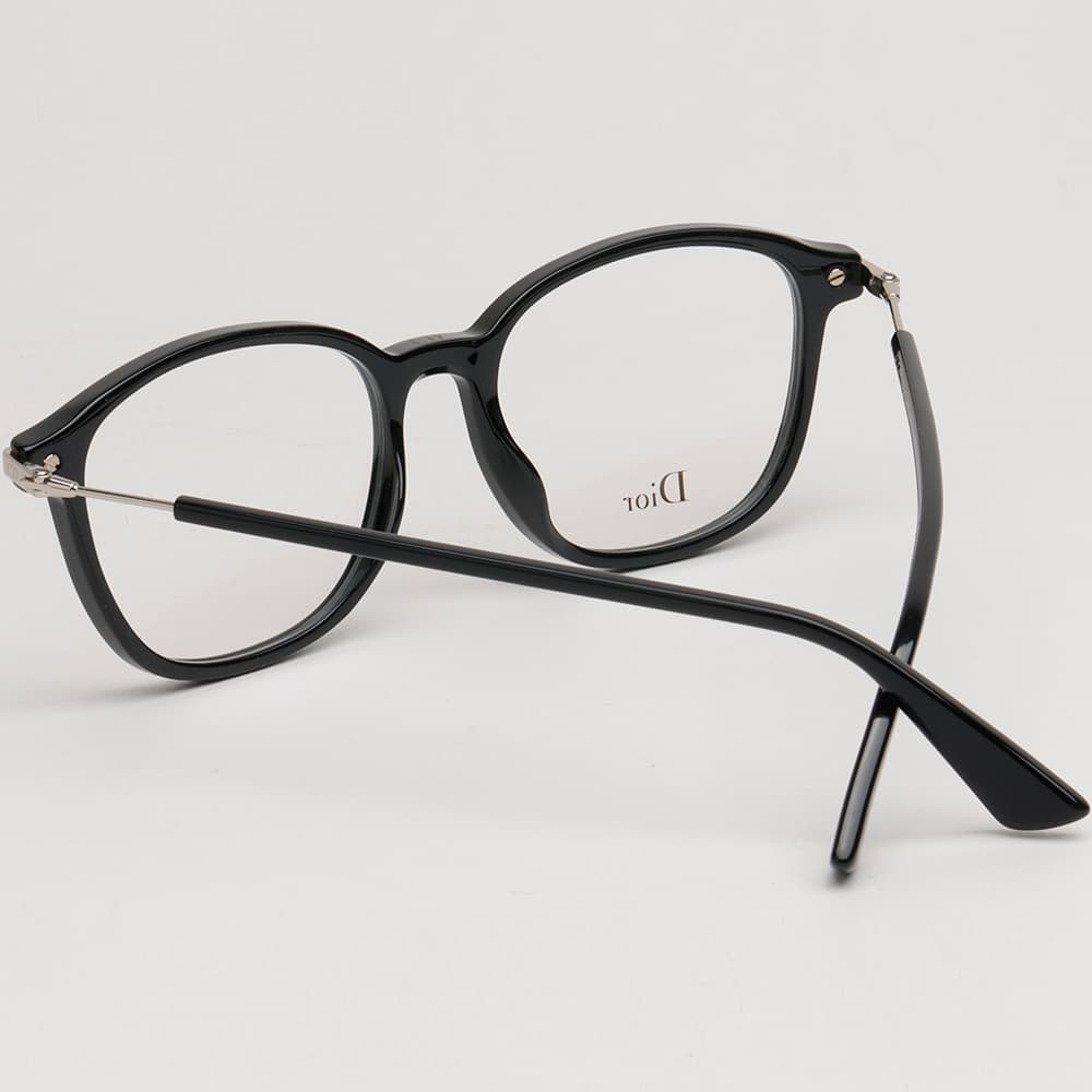 디올 안경테 DIORESSENCE7 807 가벼운 블랙 사각 뿔테 데일리 명품