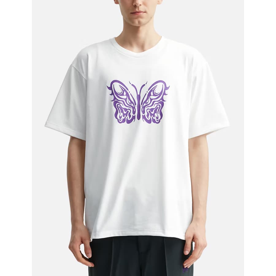 니들스 x 카에 타나카 크루넥 반팔티셔츠 (화이트) QV433 WH