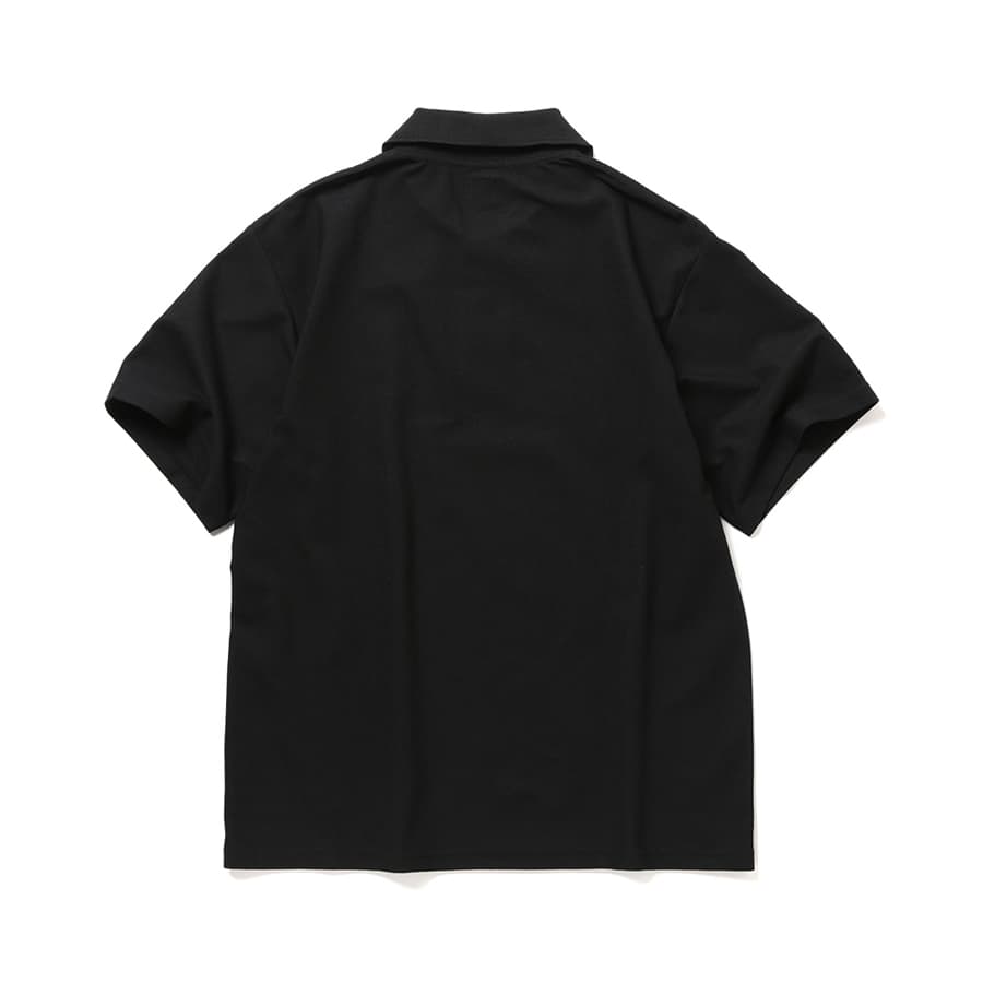 니들스 숏슬리브 폴리 피케 폴로 반팔 티셔츠 (블랙) QV352