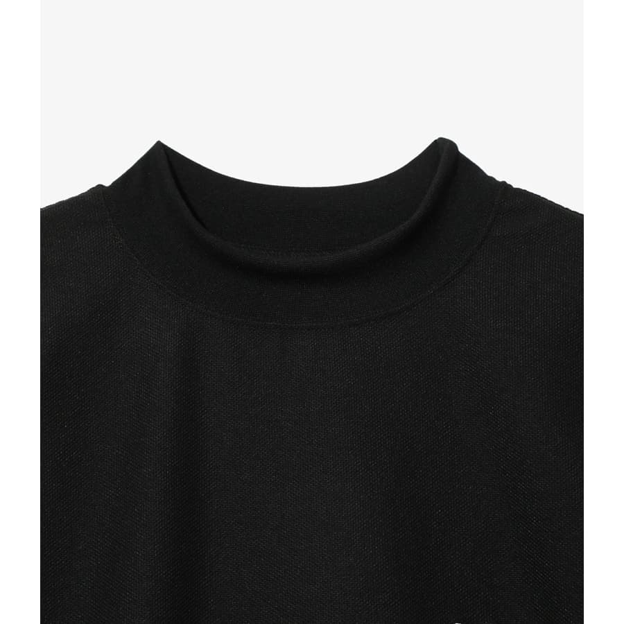 니들스 숏슬리브 목 넥 반팔 티셔츠 (블랙) QV353