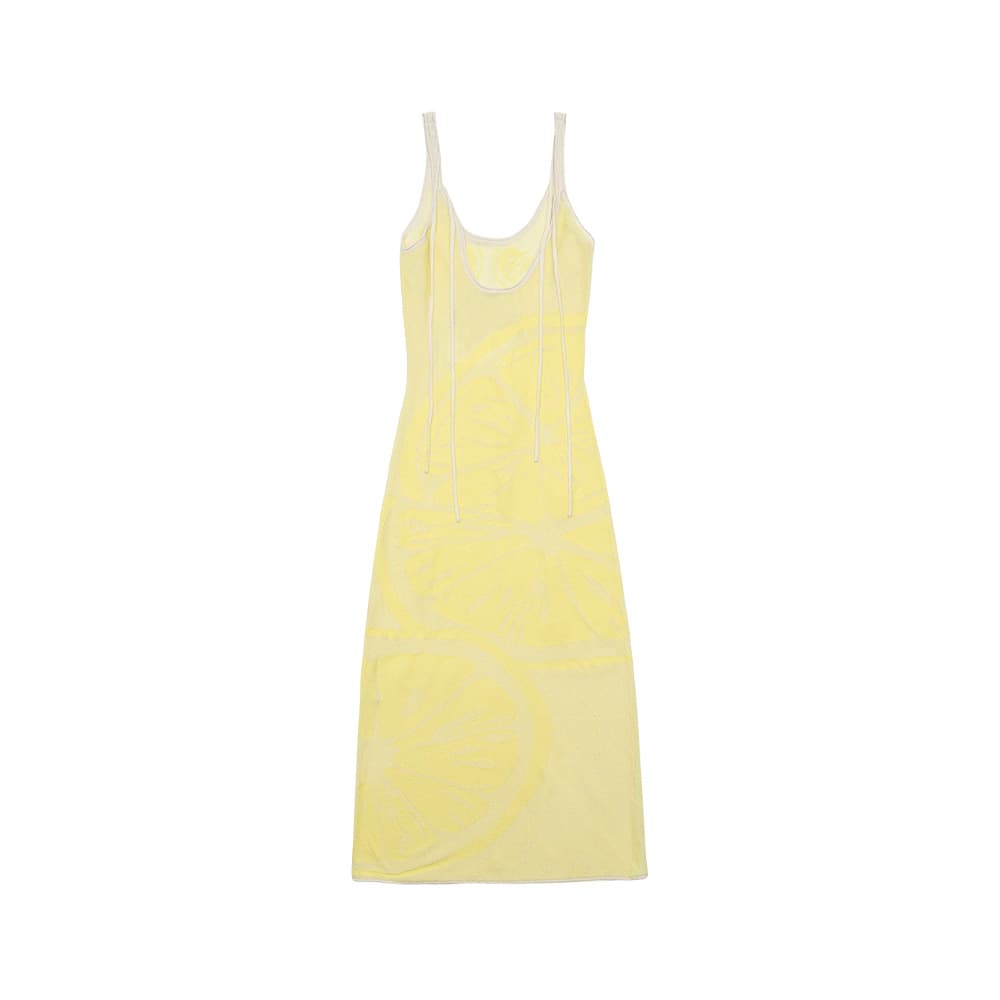 하우스오브써니 여성 레몬스 온 어 플레이트 민소매 원피스 옐로우 VOL21105-B