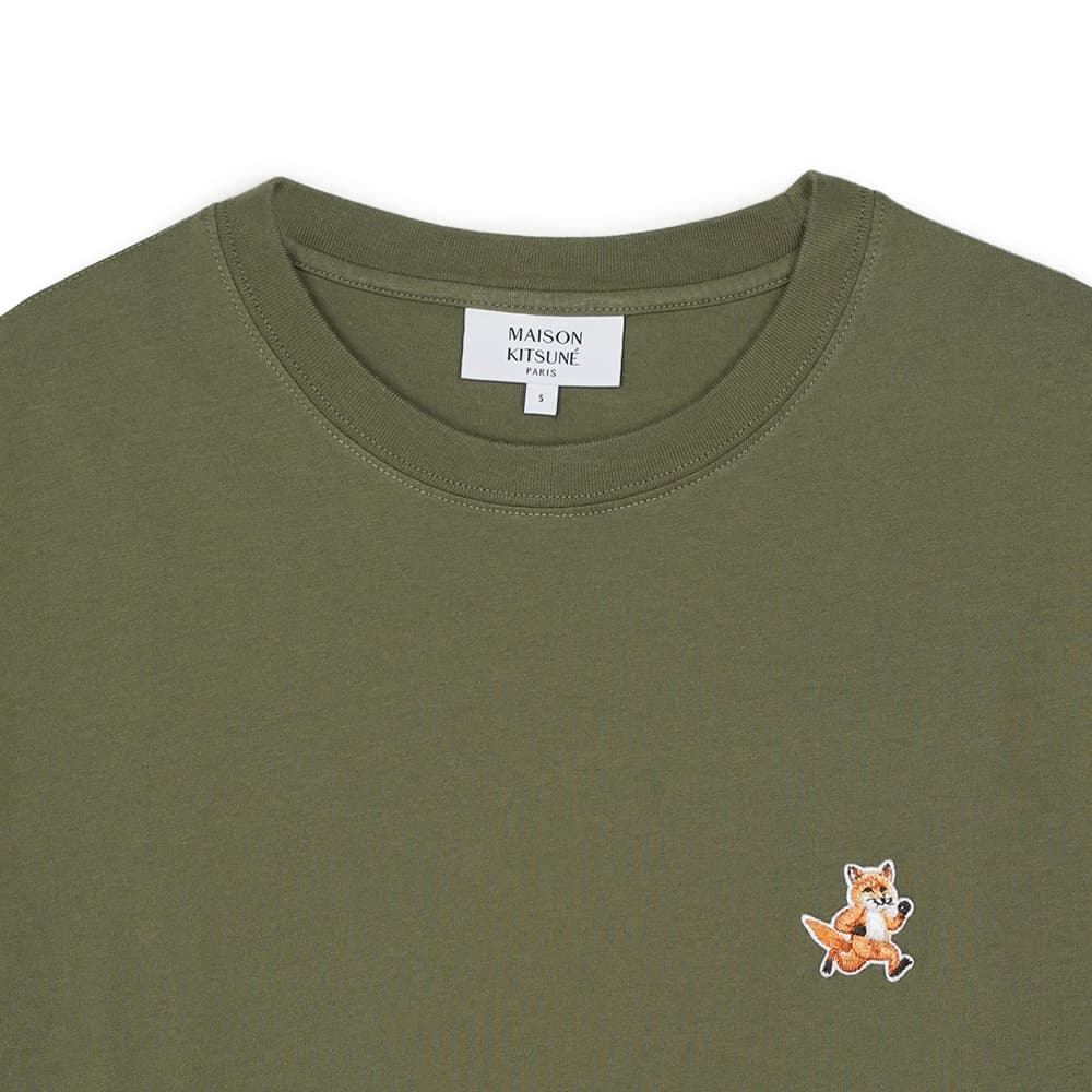 메종키츠네 남여공용 스피디 폭스 패치 컴포트 티셔츠 베이 리프 MM00125KJ0008-0079