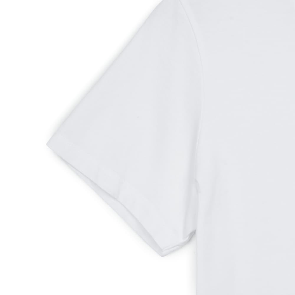 메종키츠네 여성 베이비 폭스 패치 레귤러 티셔츠 화이트 MW00110KJ0008-P100