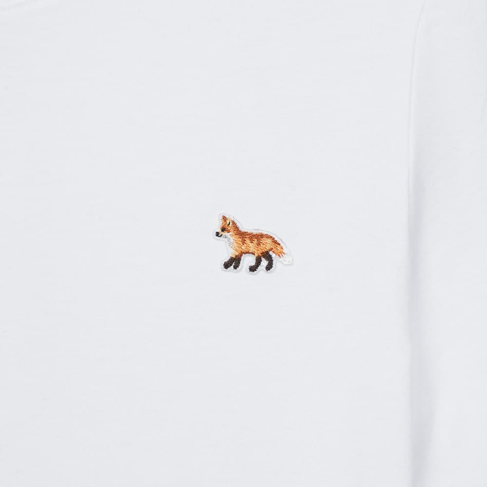 메종키츠네 여성 베이비 폭스 패치 레귤러 티셔츠 화이트 MW00110KJ0008-P100
