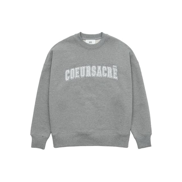 아미 남성 COEUR SACRE 레터링 로고 맨투맨 USW009-747-055