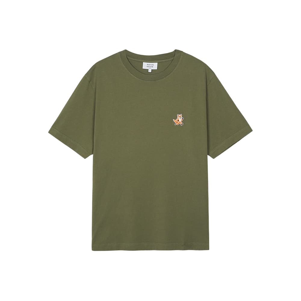 메종키츠네 남여공용 스피디 폭스 패치 컴포트 티셔츠 베이 리프 MM00125KJ0008-0079