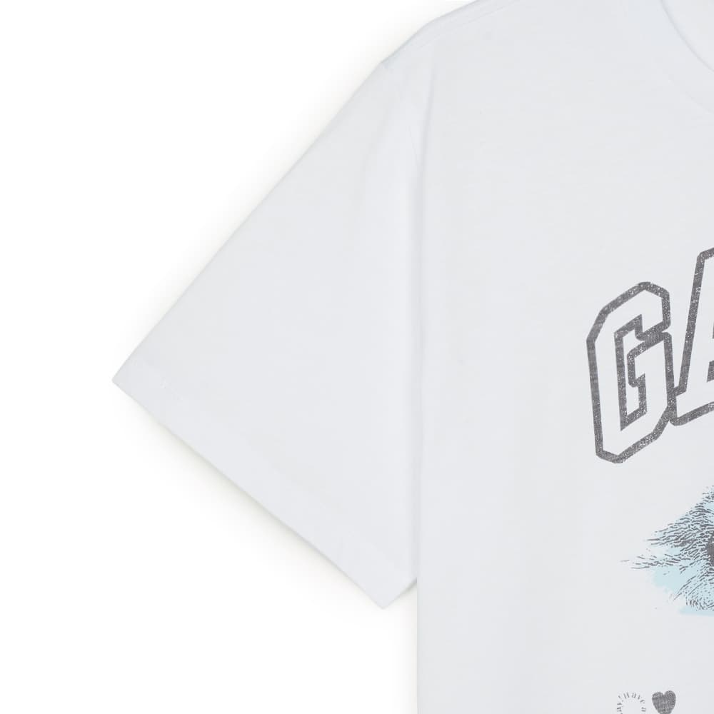 가니 여성 베이직 저지 더키 릴렉스드 티셔츠 브라이트 화이트 T4290-151