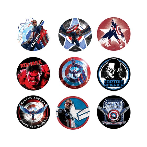 [MCS] 캡틴 아메리카 캔뱃지 9종