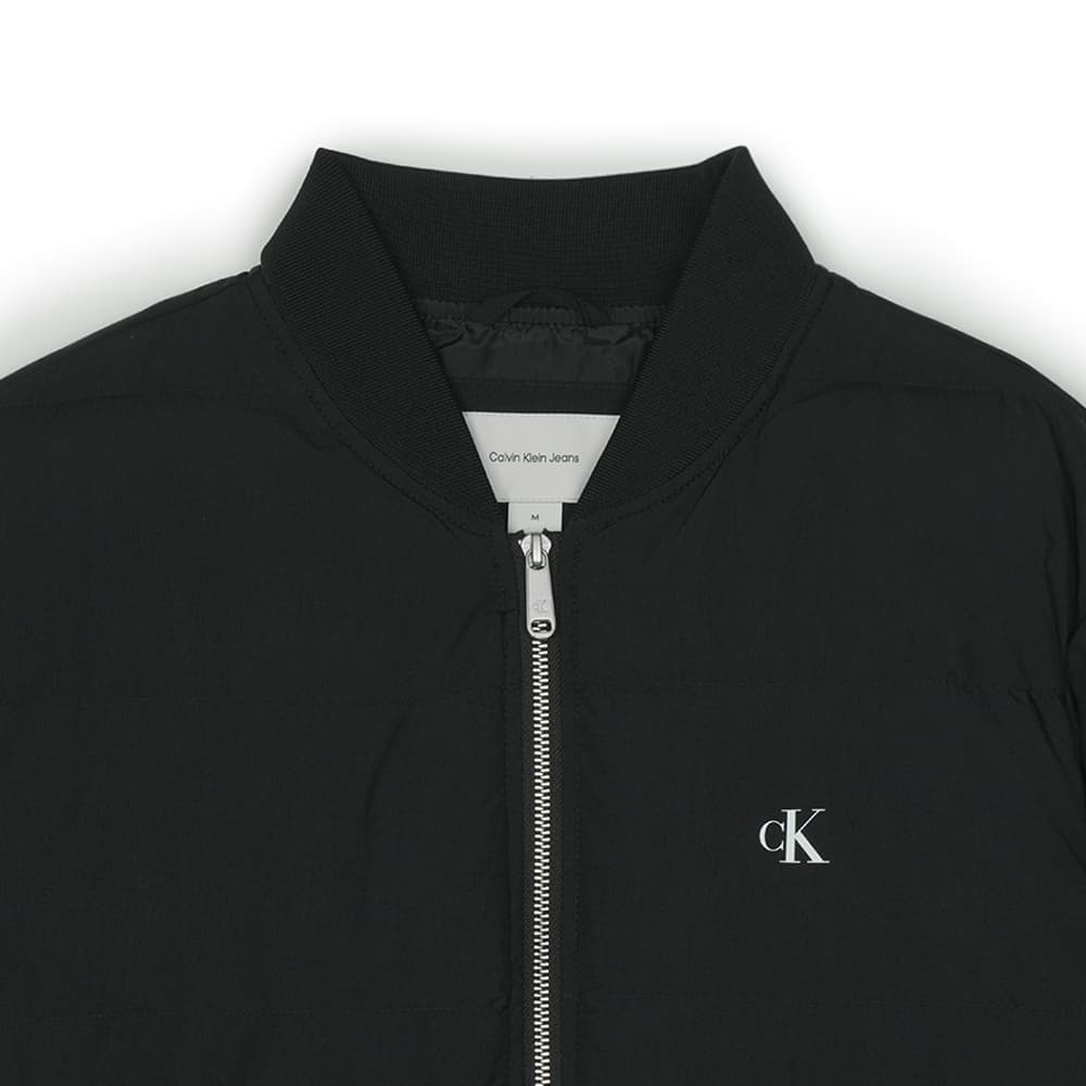 캘빈클라인 남성 나일론 퀼팅 다운 봄버 자켓 블랙 J326806-BEH