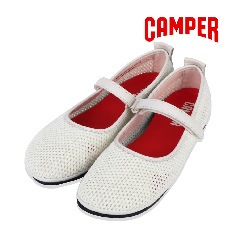 캠퍼 플랫슈즈 라이트 니나 여성 발레리나 화이트 K201402-007