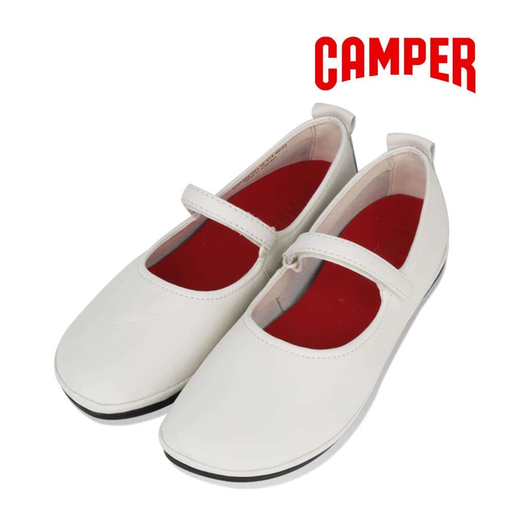 캠퍼 플랫슈즈 라이트 니나 여성 발레리나 화이트 K201365-024