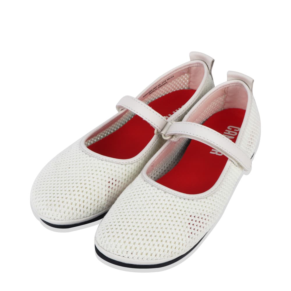 캠퍼 플랫슈즈 라이트 니나 여성 발레리나 화이트 K201402-007