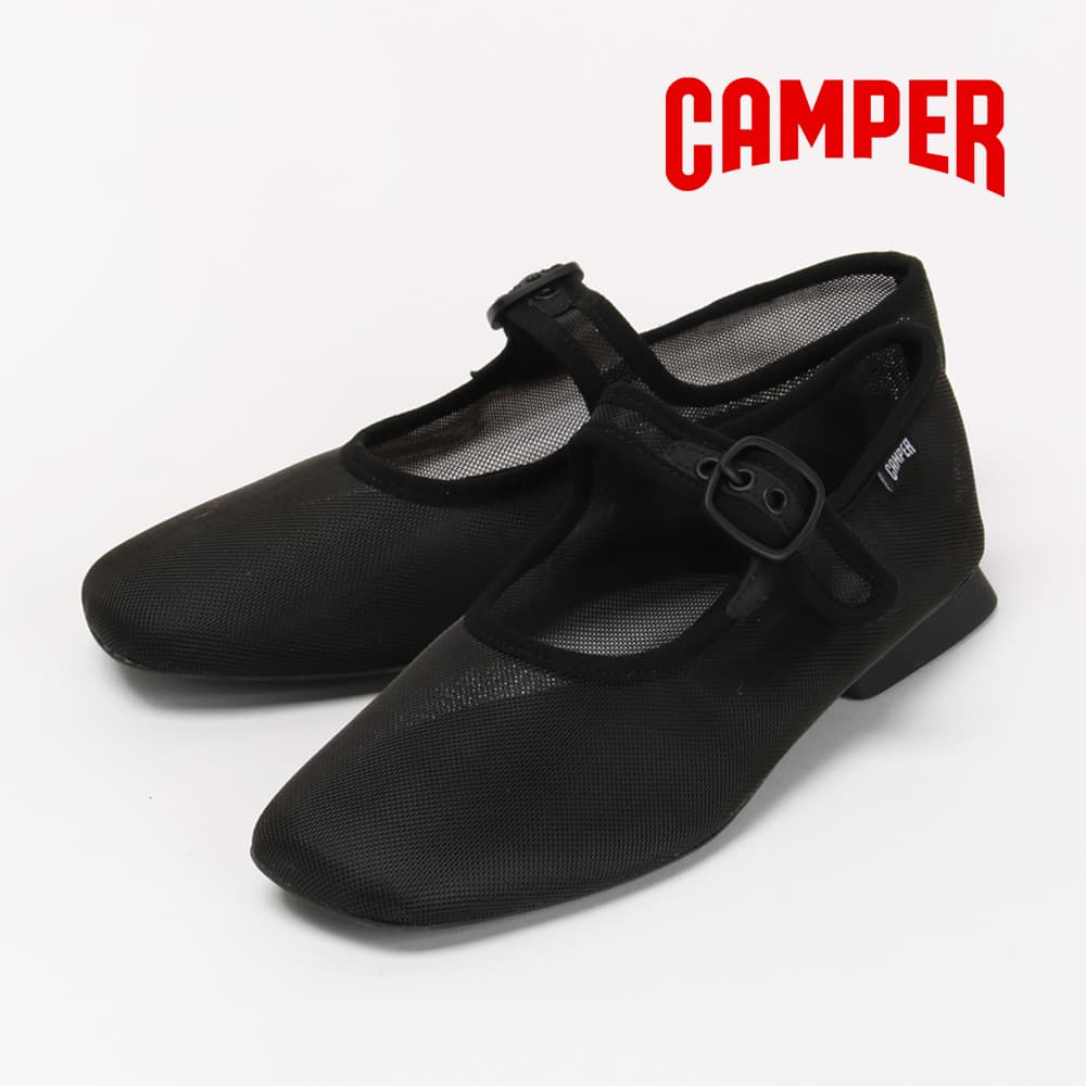 캠퍼 플랫슈즈 카시 마이라 여성 발레리나 블랙 K201628-003