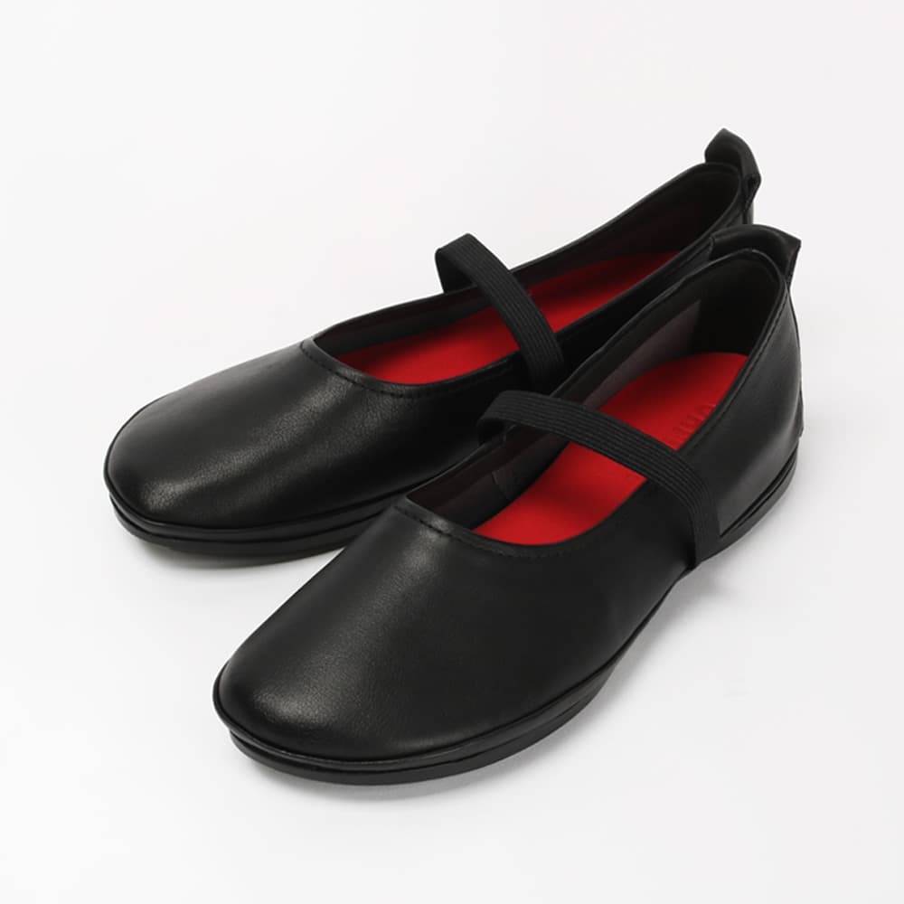 캠퍼 플랫슈즈 라이트 니나 여성 발레리나 블랙 K201643-002