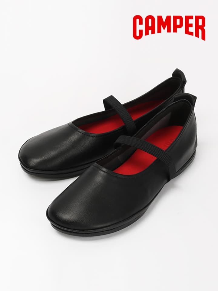 캠퍼 플랫슈즈 라이트 니나 여성 발레리나 블랙 K201643-002