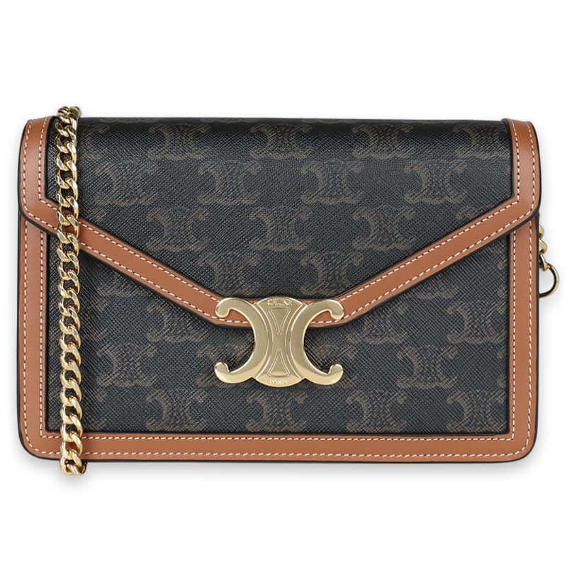 디몬트 셀린느 여성 트리옹프 캔버스 마고 체인 숄더백(탄) 10L462DQB 04LU