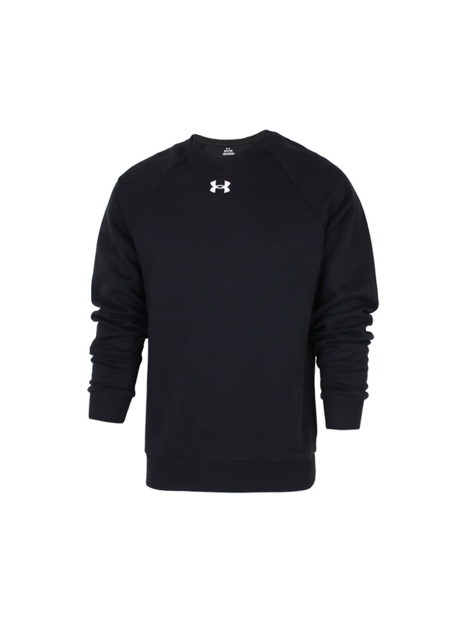 언더아머 맨투맨 라이벌 플리스 크루 남성 블랙 1379755-001