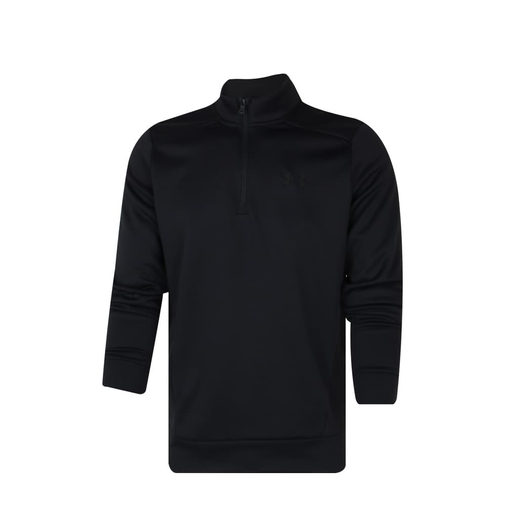 언더아머 긴팔티셔츠 아머 플리스1/4 집업 남성 블랙 1373358-001
