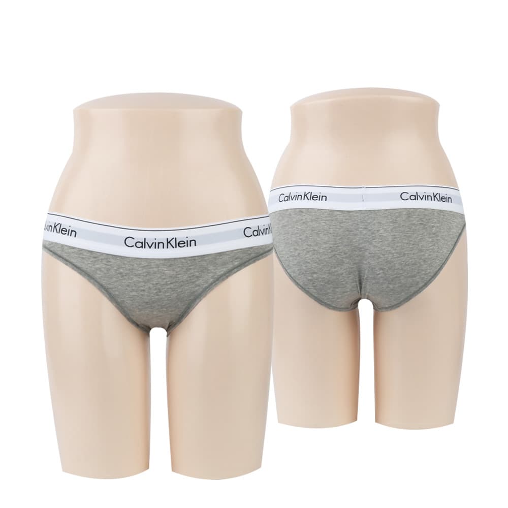 캘빈클라인 여자속옷 삼각 비키니 팬티 그레이 QF8520-050