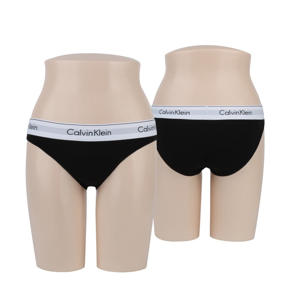 캘빈클라인 여자속옷 삼각 비키니 팬티 블랙 QF8520-004