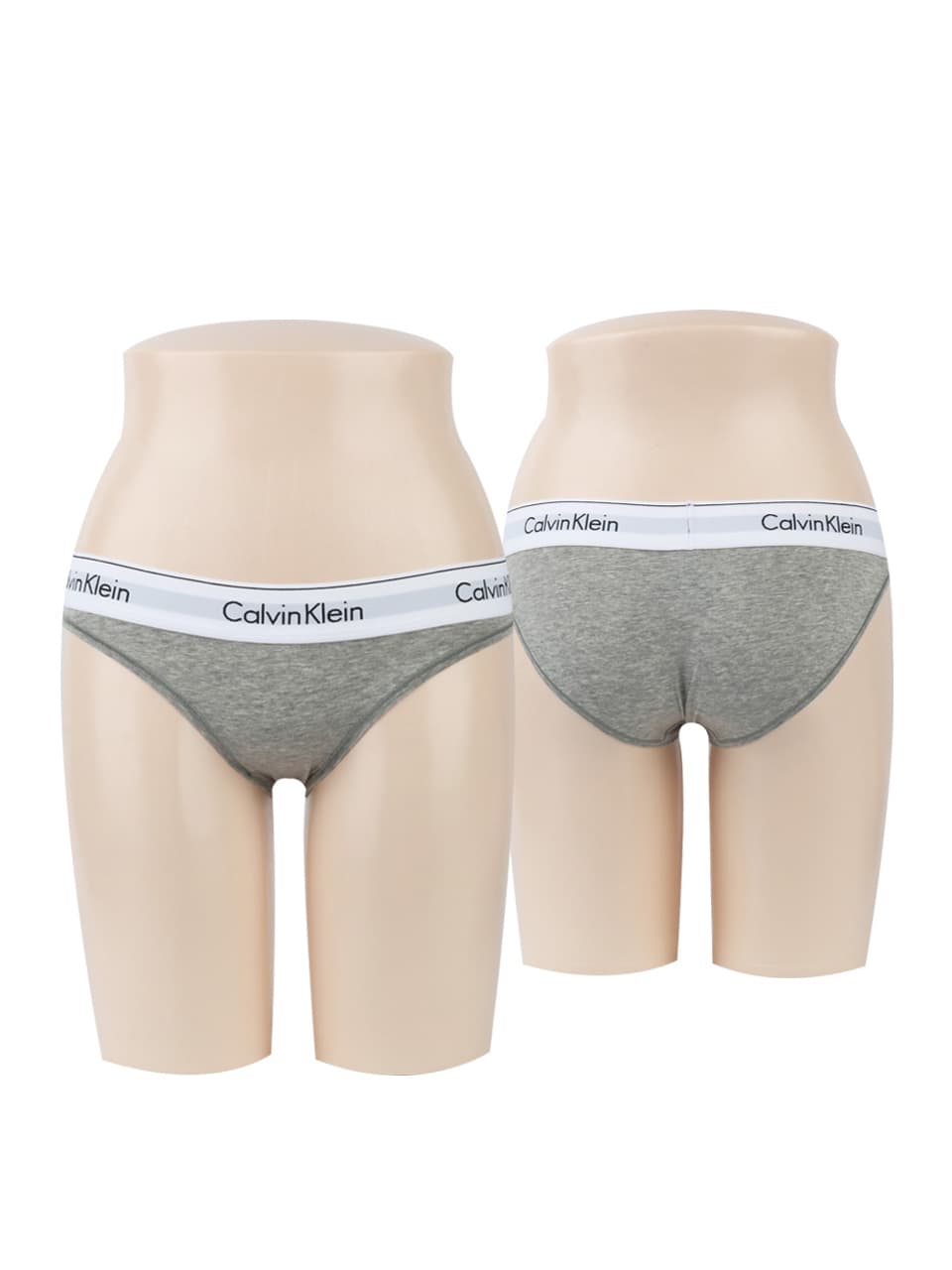 캘빈클라인 여자속옷 삼각 비키니 팬티 그레이 QF8520-050