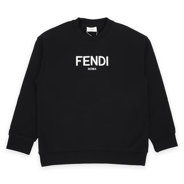 디몬트 23 F/W 펜디 키즈 로고 프린팅 맨투맨(블랙) JUH051 5V0 F0GME