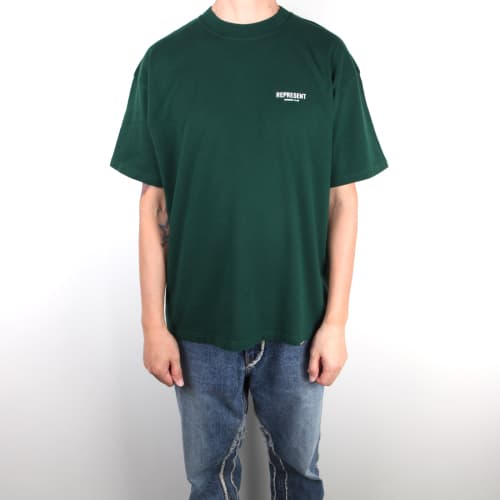 [클로딩캡슐] 클럽 로고 라운드 레이싱그린 M05149 62