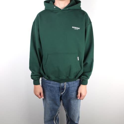 [클로딩캡슐] 클럽 로고 후드 레이싱그린 M04153 62