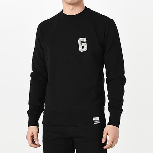 골든구스 P000206 G스팽글 패치 맨투맨(블랙) GMP00798 P000206 90100