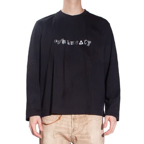 아워레가시 앱스트랙트 로고 박스 긴팔티셔츠 M4226CLB M4226CLW