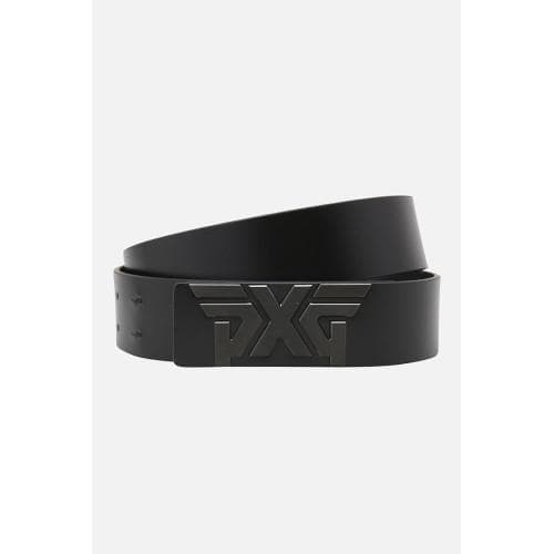 [국내배송] 쇼핑백 선물포장 PXG 골프 남성 블랙 버클 로고 벨트