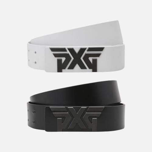 [국내배송] 쇼핑백 선물포장 PXG 골프 남성 블랙 버클 로고 벨트