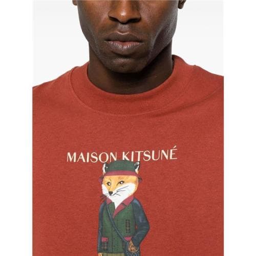 23FW 당일 바버X메종키츠네 뷰포트 폭스 반팔 MTS1224 OR31