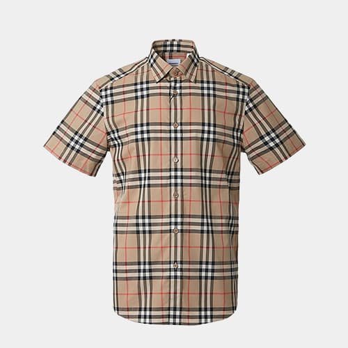 당일배송버버리 남성 빈티지 체크 포플린 셔츠 아카이브베이지 8020869 A7028