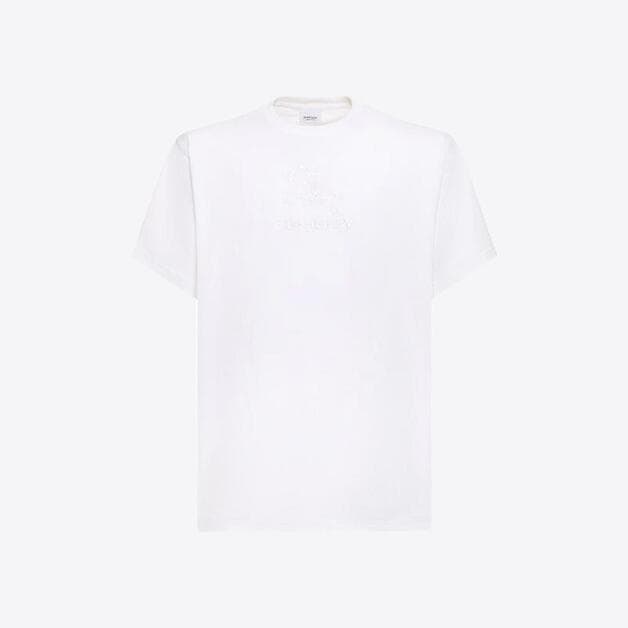 당일배송버버리 남성 EKD 로고 프린팅 라운드넥 반팔티셔츠 화이트 8072751 A1464