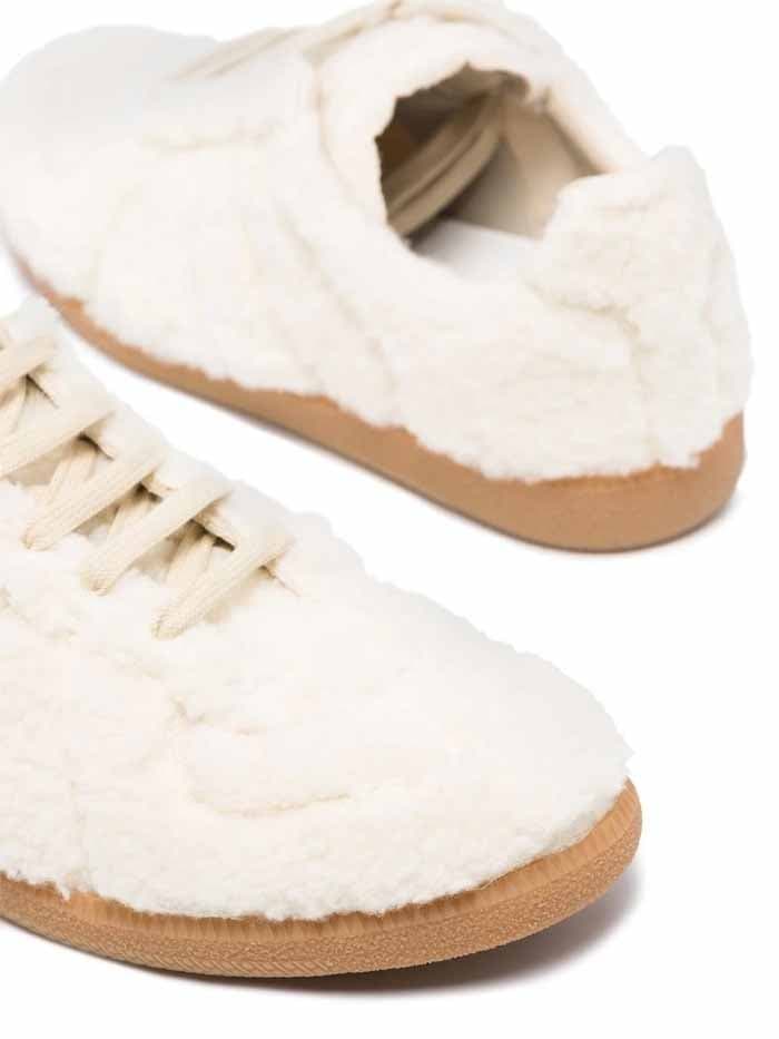 당일배송메종마르지엘라 남성 독일군 시어 스니커즈 아이보리 S57WS0410 P4355 T1013