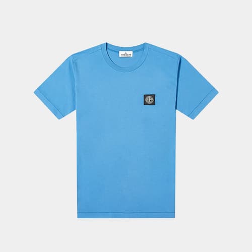 당일배송[스톤아일랜드] 731620147 V0043 가슴패치 라운드 블루 키즈 반팔