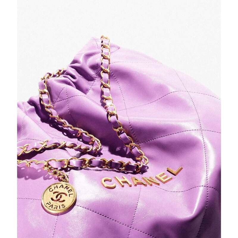 당일배송샤넬 스몰 핸드백 샤이니 카프스킨&골드 메탈 퍼플 AS3260 B08037 NH623 22(뒷쪽 스크래치하자)